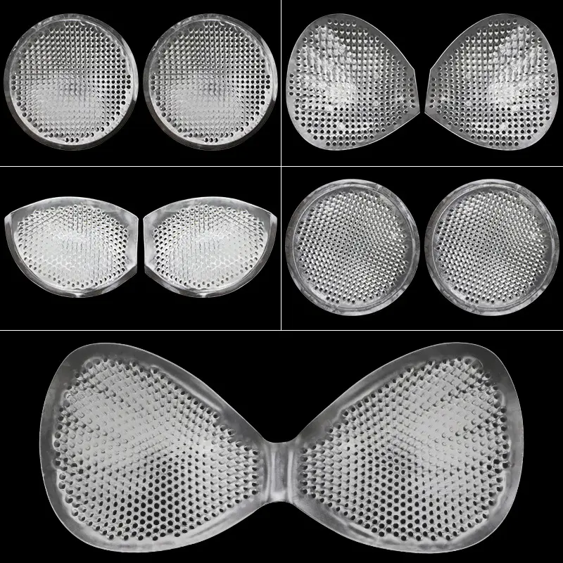 Silicone Gel Bra Inserts Breathable and Reusable Breast Enhancers Pads Clear Push Up Breast Cups Increase Your Cup Size