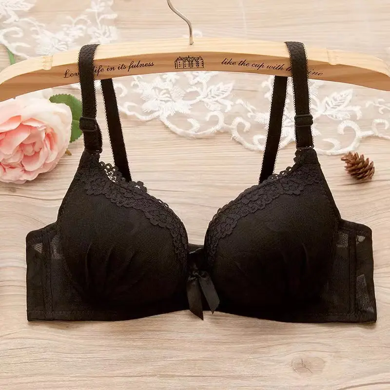 Girl Sweet Style Beautiful Wireless Bra Soft Breathable Small Breasts Bralette Comfortable Lingerie