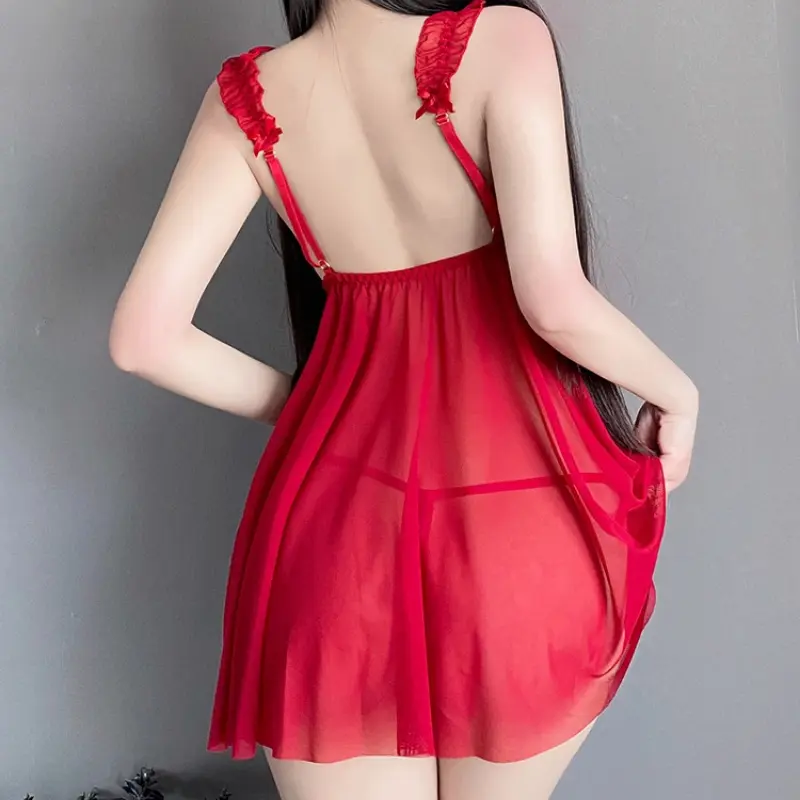 Sexy Lingerie for Women Erotic Casual Pajamas Lace Open Bra Sex Nightwear Ladies Erotic Dress Sexy Babydoll Sleepdress