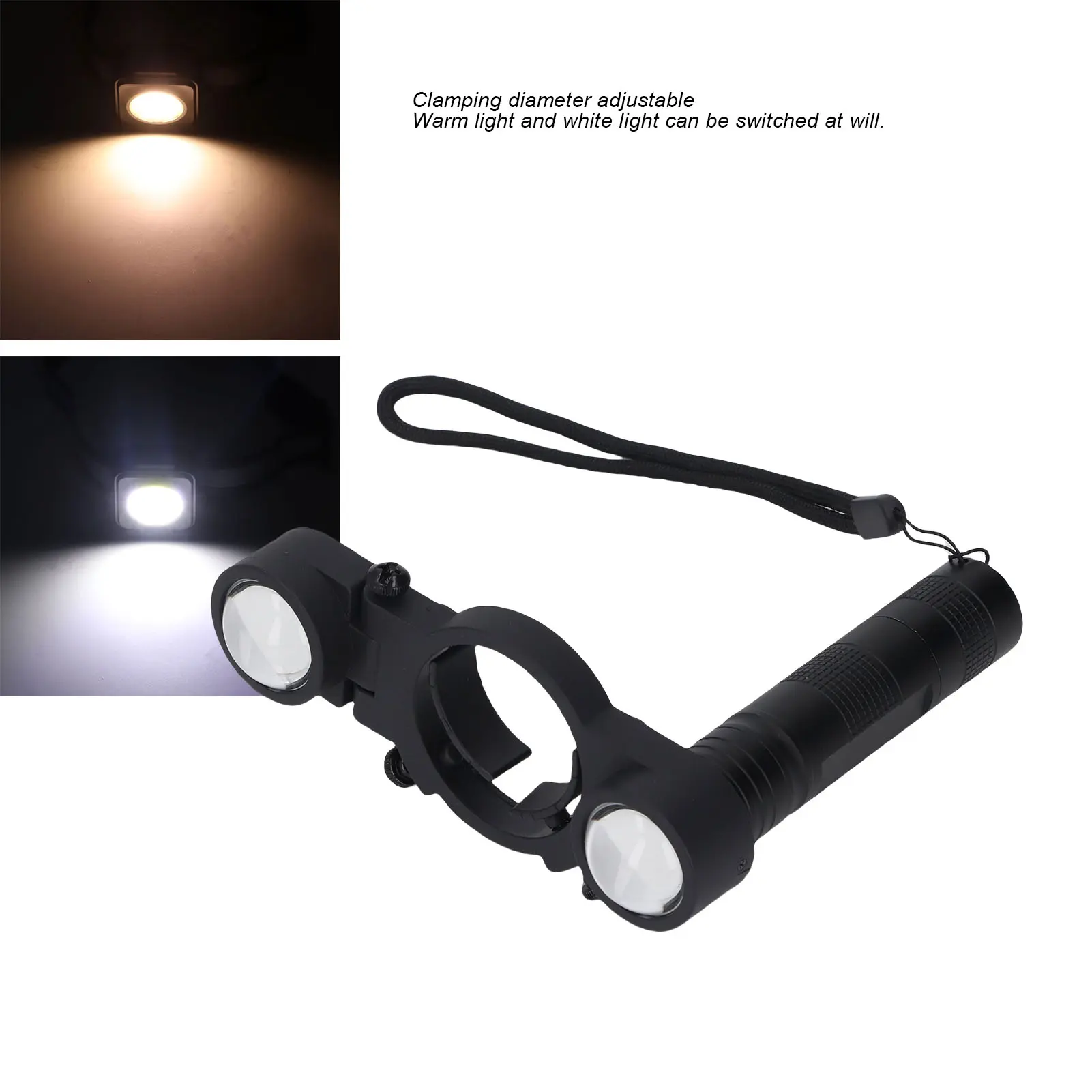 Automotive Paint Light Rechargeable Adjustable Clamp Spray Light Even Coverage 2 Modes with Lens Covers for Auto Repair Coating