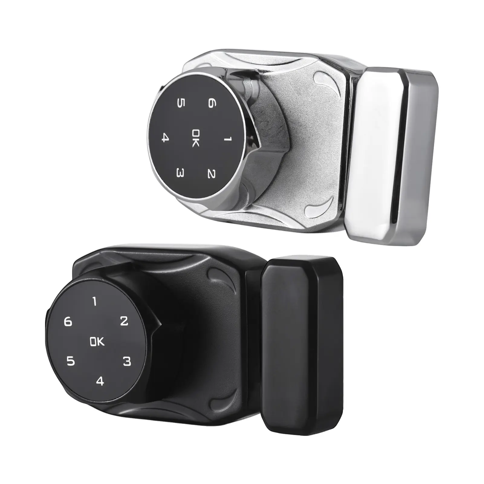 Smart Cabinet Lock Universal Keyless Lock Cabinet Electronic Induction Lock for 3-12mm Thick Glass Wooden Chest Drawer Cupboard