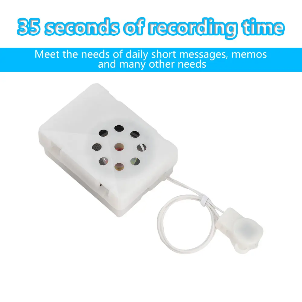 35 Seconds Button Sound Box Toys Recording Device Plush Toy Custom Messages Recorder Voice Box Stuffed Animal Sound Recorders