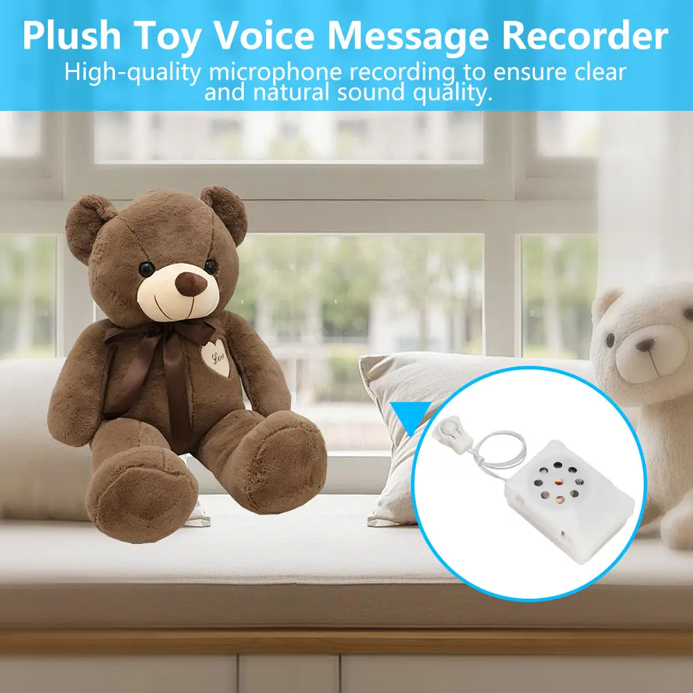 35 Seconds Button Sound Box Toys Recording Device Plush Toy Custom Messages Recorder Voice Box Stuffed Animal Sound Recorders