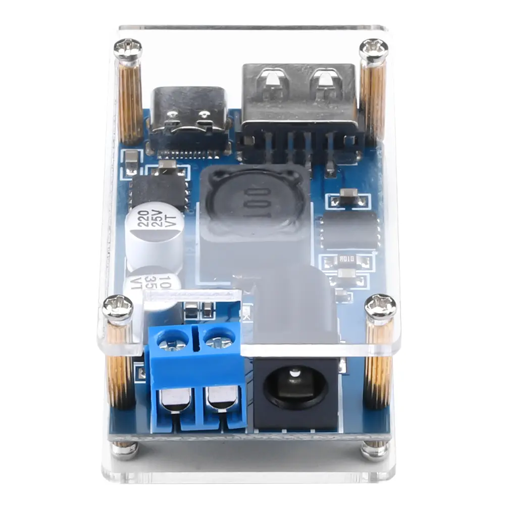 DC-DC Step Down Charging Module DC 8.2V-32V to 3V-20V Buck Converter QC PD PPS FCP/AFC/FSCP/VOOC Fast Charge Board USB Type-C