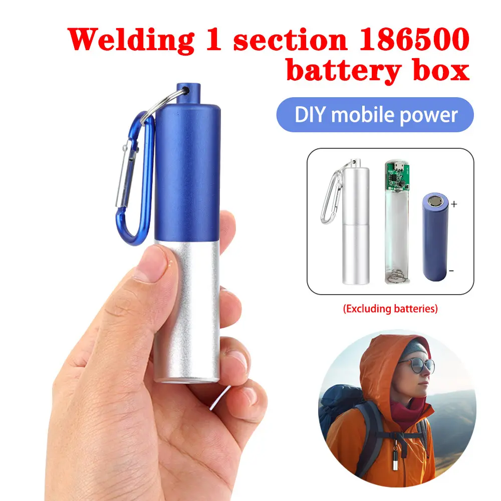 1 Slot 18650 Power Bank Case DIY 1*18650 Battery Storage Boxes Welding Free Mobile Power Supply Housing Battery Cases Holder 5V