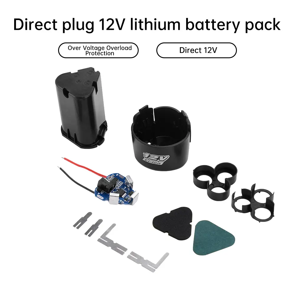 18650 Lithium Box Battery Circuit Pack Shell Case Bracket Hand Drill Power Li-ion Battery Protection Board Electric Tool 3S 12V