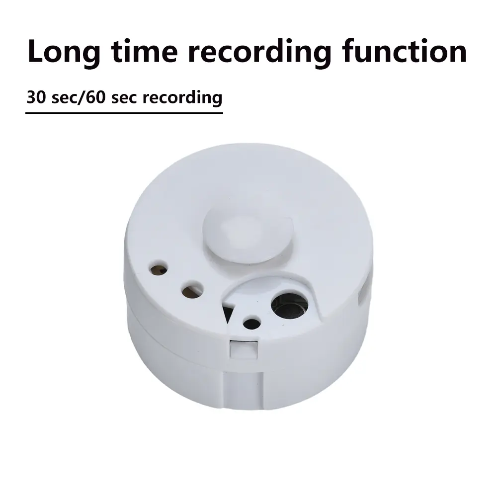 30/60 Seconds Stuffed Bear Voice Box Recordable Sound Module Baby Plush Toy Voice Recorder Device DIY Voice Message Recorder