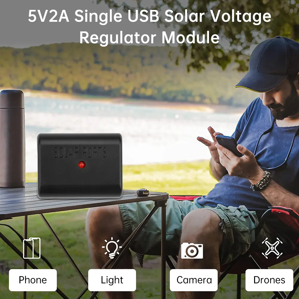 5V 2A Solar Panel Power Bank USB Charge Voltage Controller Regulator 5-22V to 5V Step Down Module DIY Kits