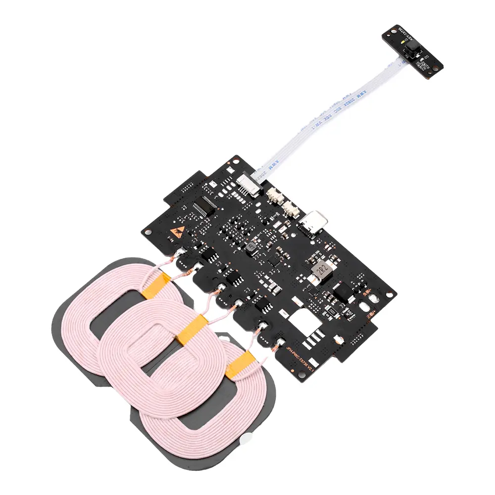 9-32V 20W For QI Wireless Fast Charger Module Type-C PCBA Circuit Board Quick Charging Board Outdoor Power Supply Modification