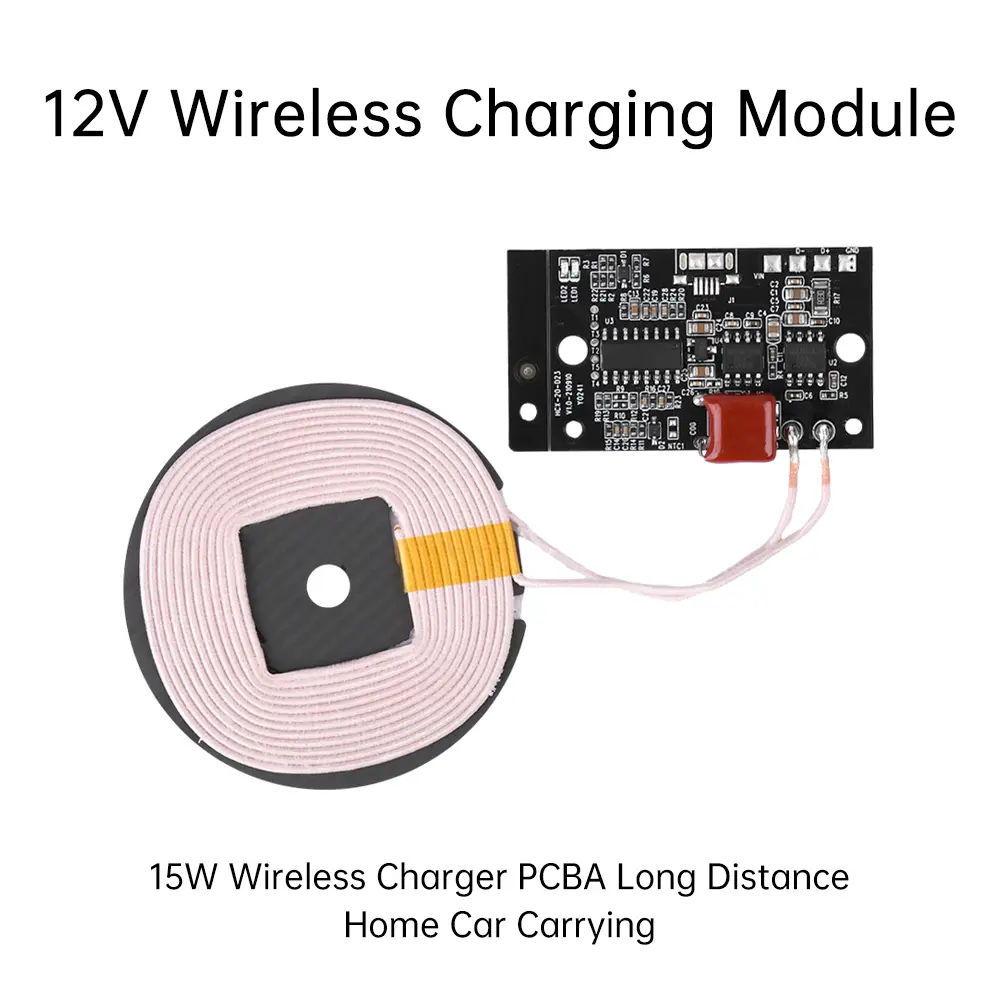 15W 12V Wireless Charger Transmitter Module PCAB Circuit Board For QI Standard Fast Charging Wireless Charger for Mobile Phone