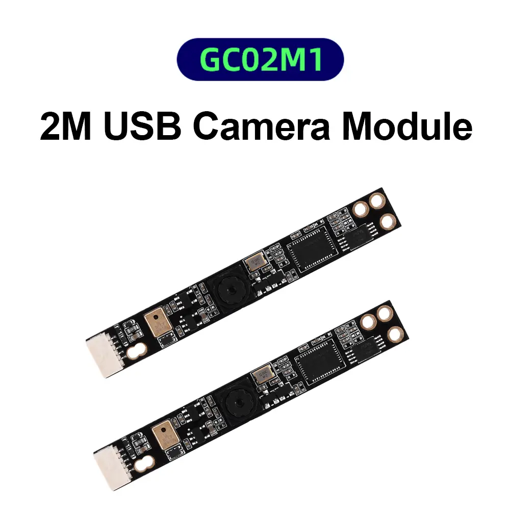 1PCS 1600*1200 30FPS USB Free Driver Camera Module GC02M1 2M 70 Degree Fixed Focus Adjustable Camera Module Support Microphone