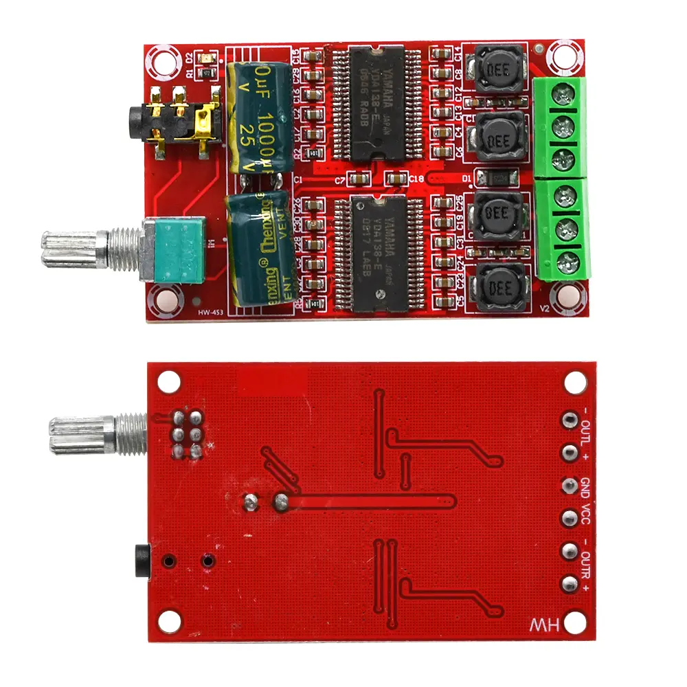 YDA138-E Digital Amplifier Board 20W+20W DC 12-15V Class D Audio Stereo HIFI AMP for Yamaha Speaker XH-M531 with Volume Control