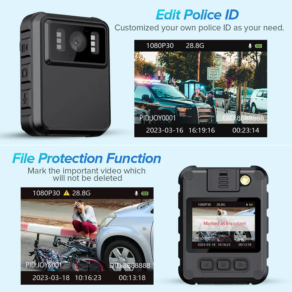 HD 1080P Mini WiFi Camera Sports DV Recorder  Law Enforcement Night Vision Video Recorder Police Bodycam Camcorders Body Cam