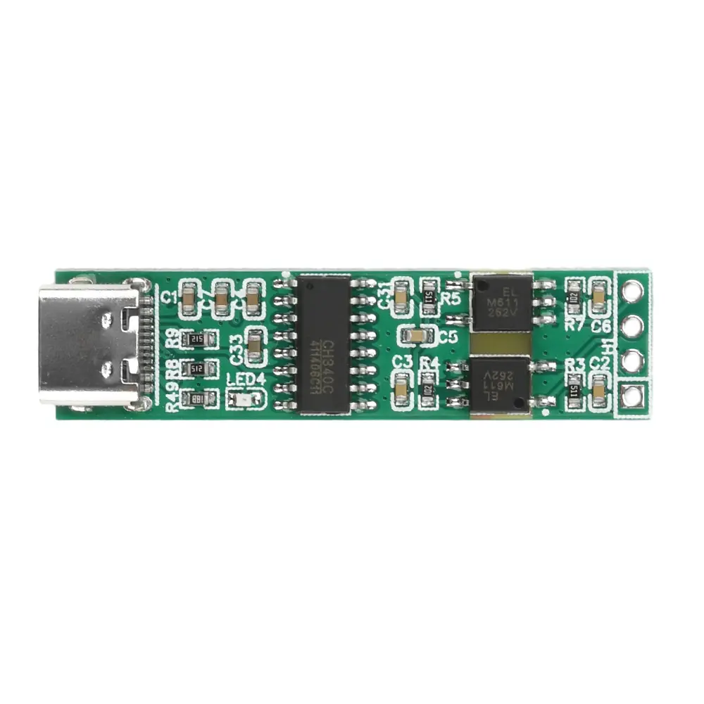 UART Serial Port Isolation Module CH340 High-speed Isolation USB to TTL Serial Port Optoelectronic Isolation Module Type-C