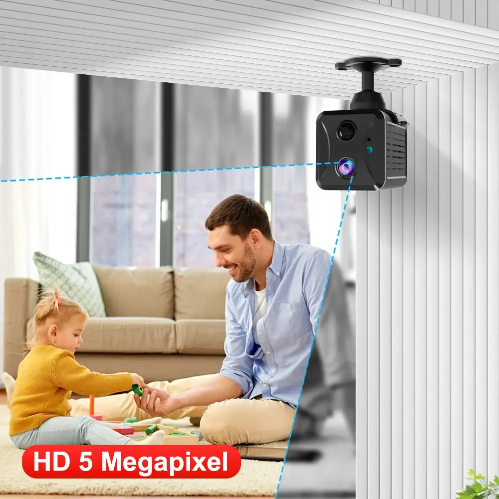 Ubox Mini WiFi/4G 5MP Camera PIR Infrared Detection Camcorders Human Presence Sensor Cam Baby Security IP Cameras 1080P 4K 2K