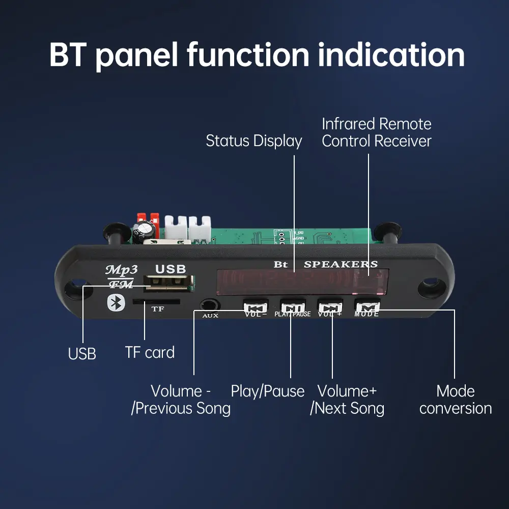 DIY Bluetooth Speaker Kit with FM Radio DIY Soldering Project Practice Solder Assembly 2*3W Speaker DIY Electronic Kit Component