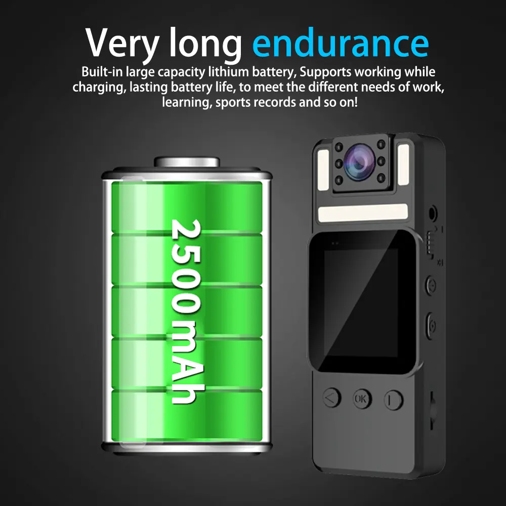 S6 HD 1080P WiFi Camera Outdoor Sports DV Night Vision Camcorders Mini Body Camcorder Back Clip Cam Handheld Video Recorder