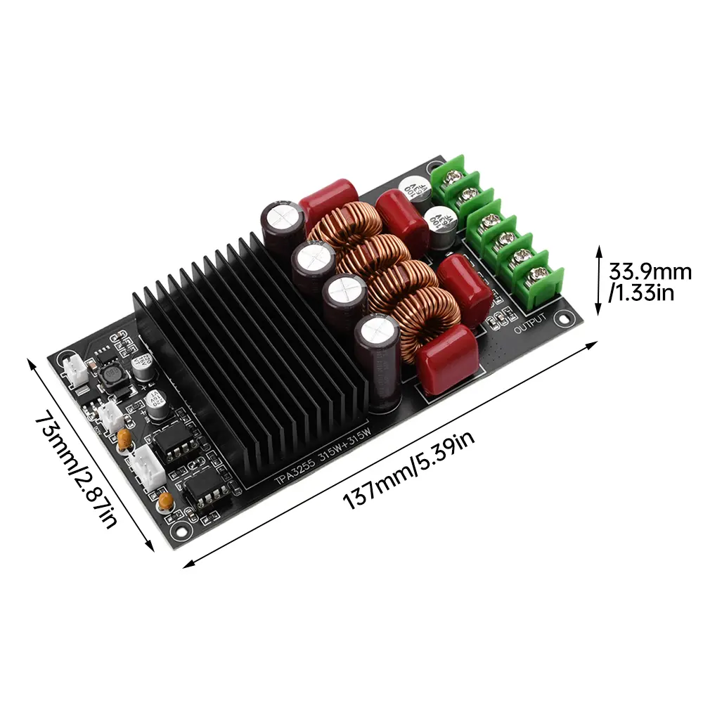 TPA3255 600W Digital Sound Amplifier Board Fever HIFI 2X300W Audio Amplifier Module Dual Channel Stereo Class D Amp High Power