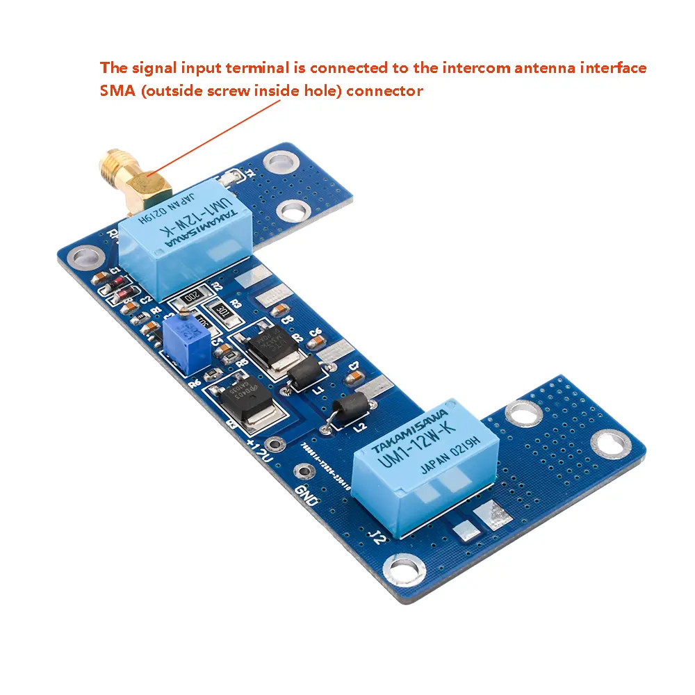 RF Power Amplifier Board Transceiver Circuit PCB Walkie-talkie DC12-13.8V 1-5W DIY Amp Module Sound Audio Amplifier