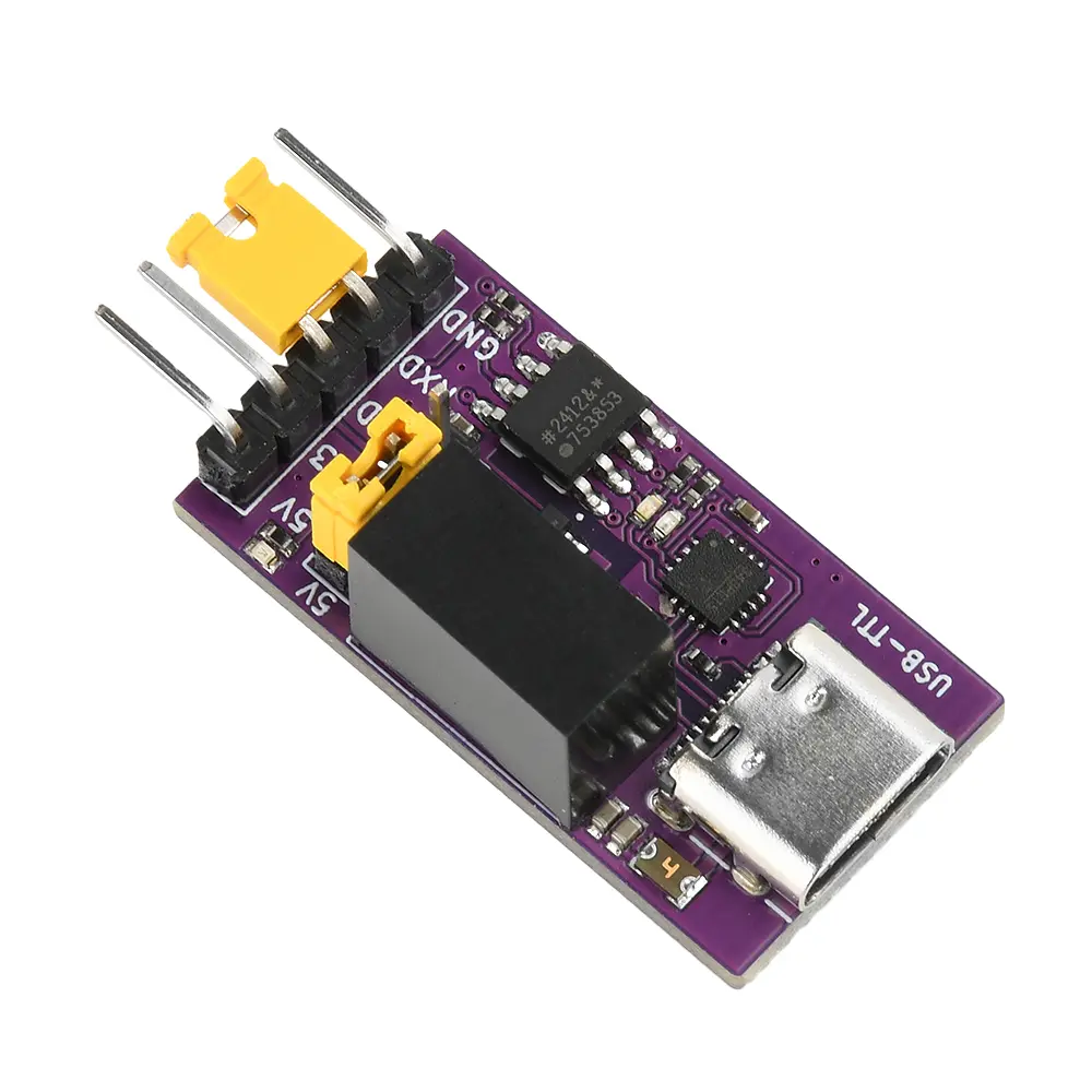 CH343 Isolated USB to DC TTL 3.3V/5V Serial Isolation Communication 6Mbps UART Downloader Module Type-C 50bps-6Mbps