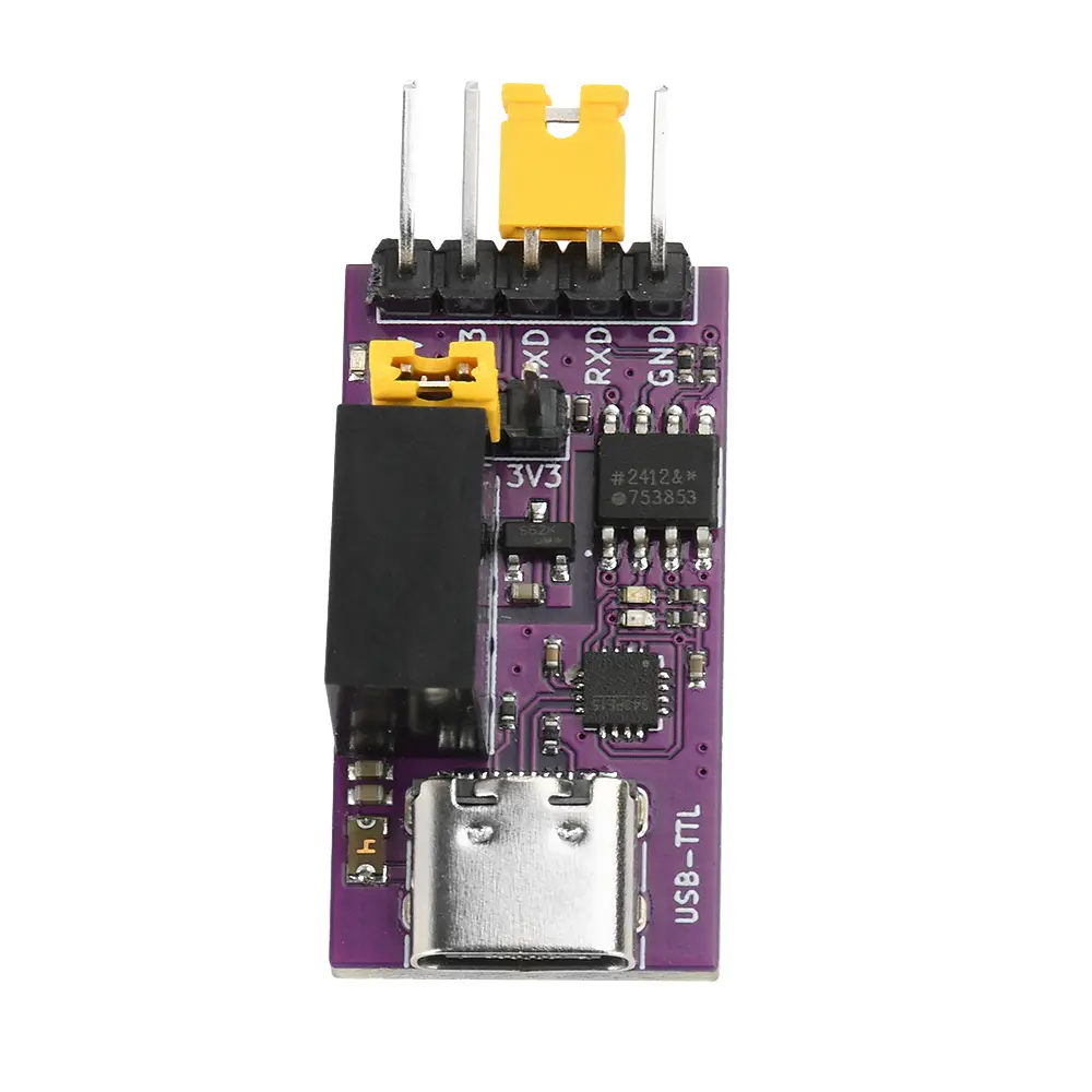 CH343 Isolated USB to DC TTL 3.3V/5V Serial Isolation Communication 6Mbps UART Downloader Module Type-C 50bps-6Mbps