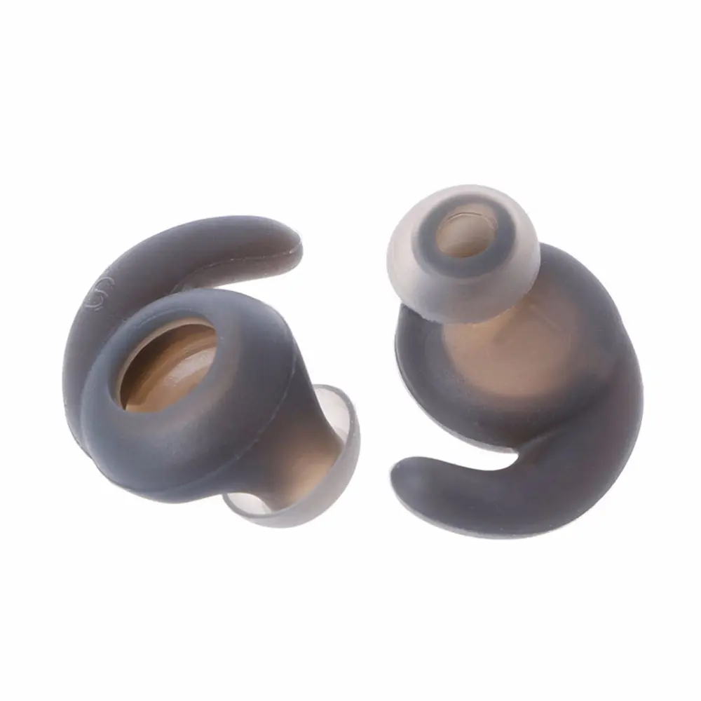 3 Pairs Silicone Hooks Eartip Eartips Earbuds Compatible with Synchros Reflect BT Wireless Bluetooth Earphones Eargels Earplugs