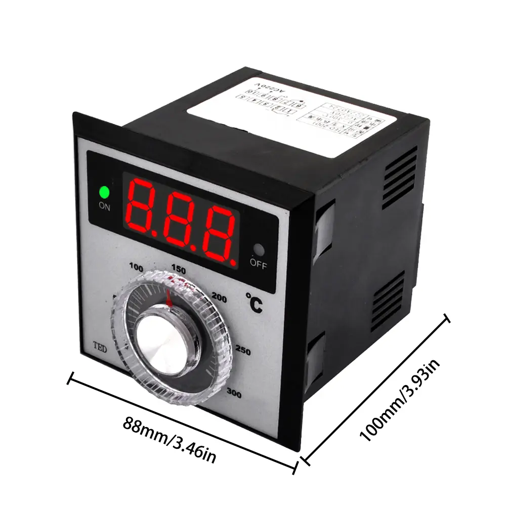 TED-2001 K-type Temperature Controller Digital Thermostat Display Temperature Controller Heating Cooling Relay Output