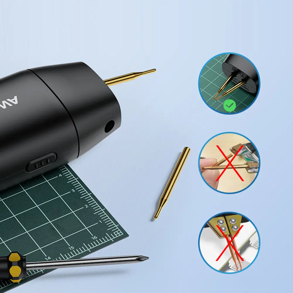 HD2 Portable Spot Welder DIY Handheld Spot Welding Machine 90 Gears Adjustable Spot Welding for 18650 Lithium Battery Type-c
