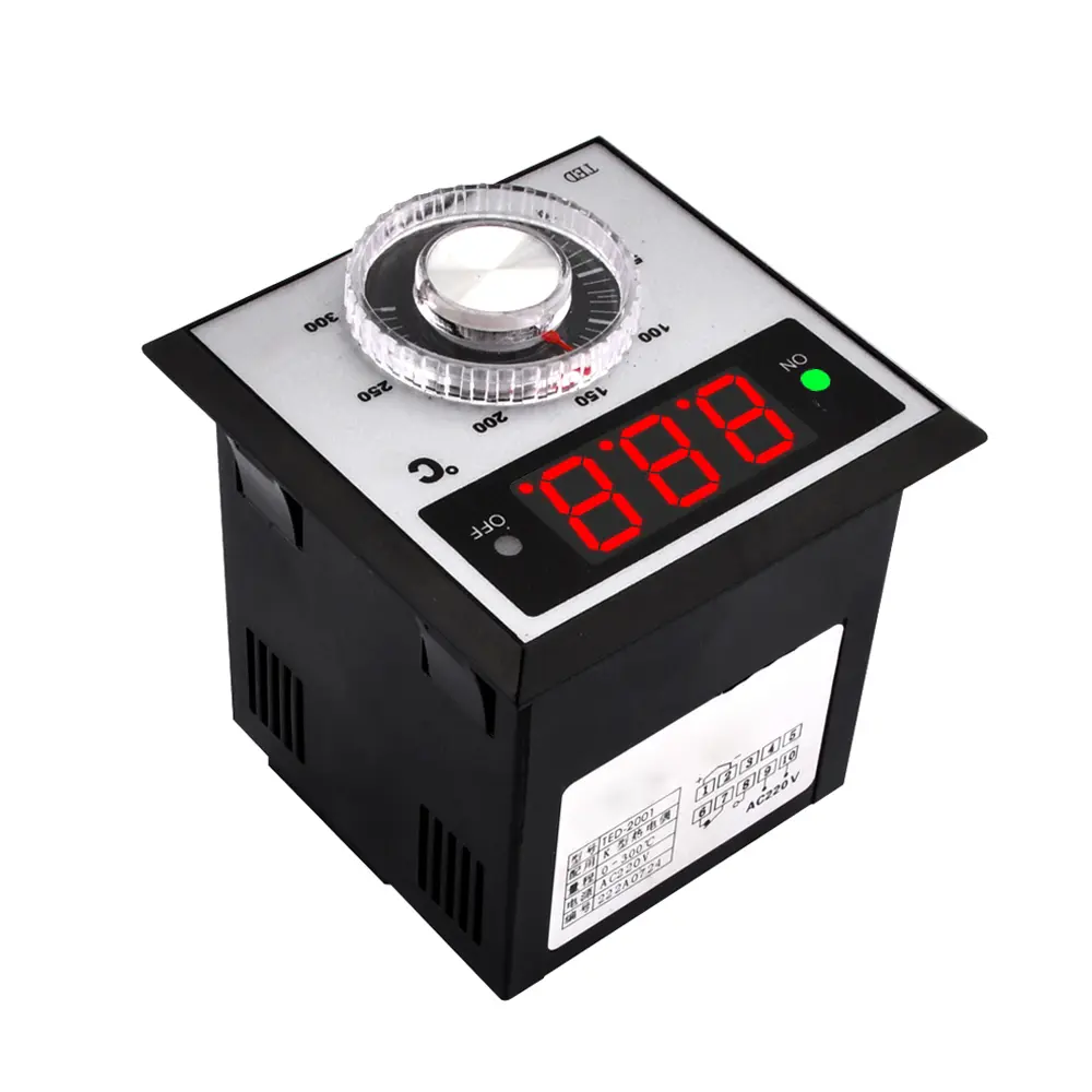 TED-2001 K-type Temperature Controller Digital Thermostat Display Temperature Controller Heating Cooling Relay Output