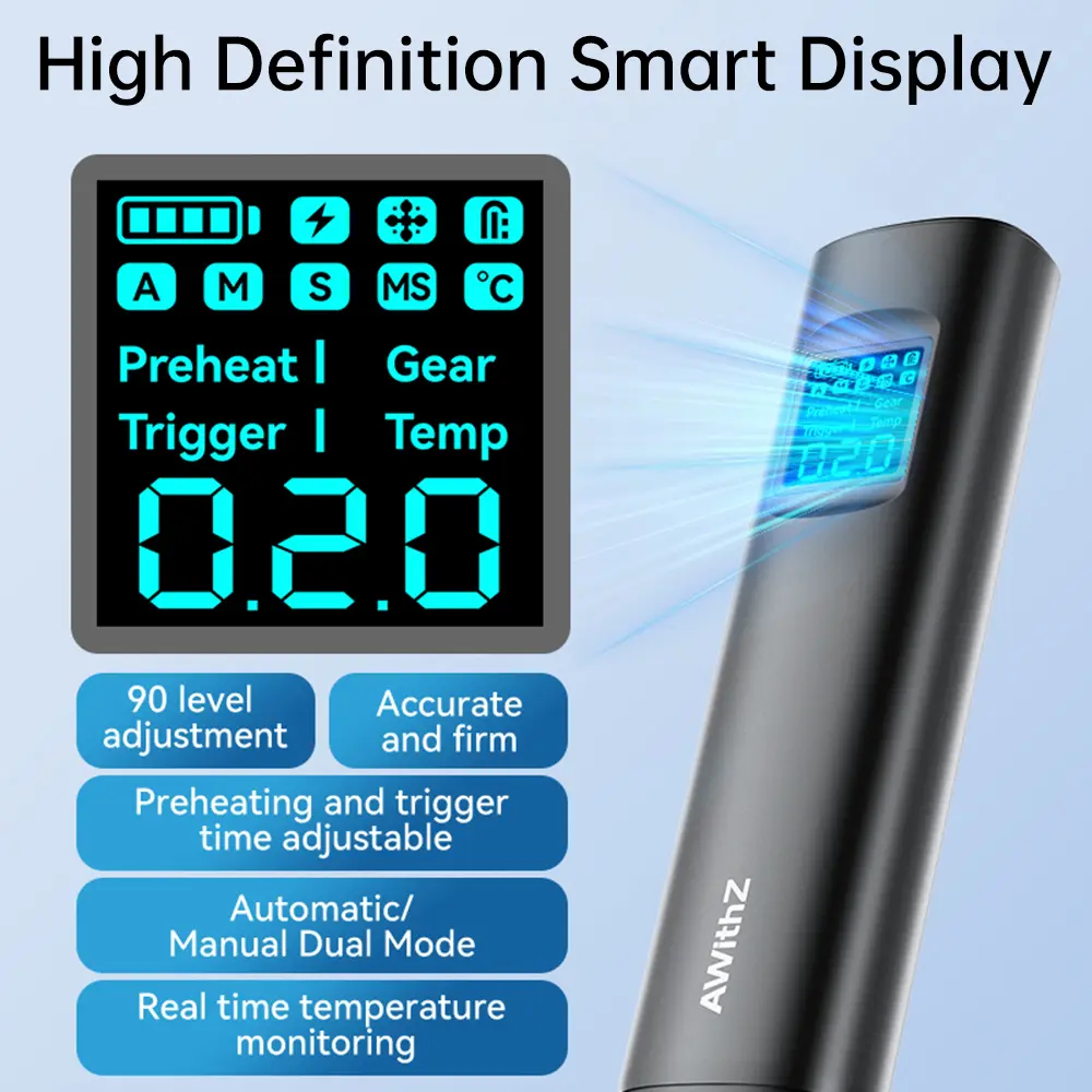 HD2 Portable Spot Welder DIY Handheld Spot Welding Machine 90 Gears Adjustable Spot Welding for 18650 Lithium Battery Type-c