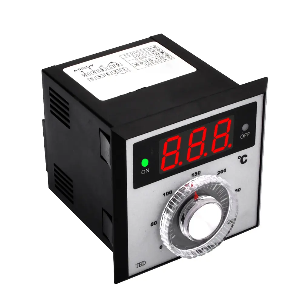 TED-2001 K-type Temperature Controller Digital Thermostat Display Temperature Controller Heating Cooling Relay Output