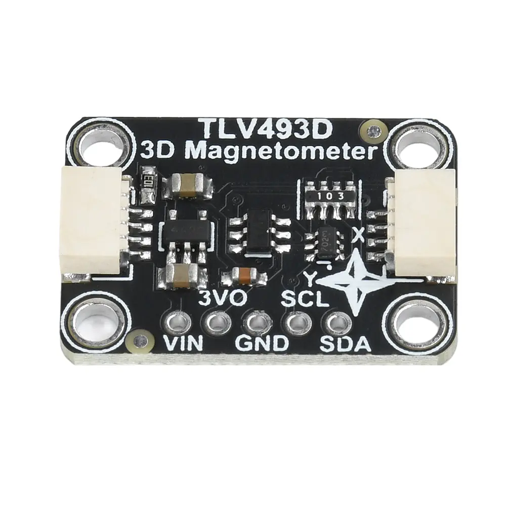 TLV493D Triple-Axis Magnetometer Sensor Module Compatible with STEMMA QT Qwiic I2C Interface For Arduino Magnetic Adapter