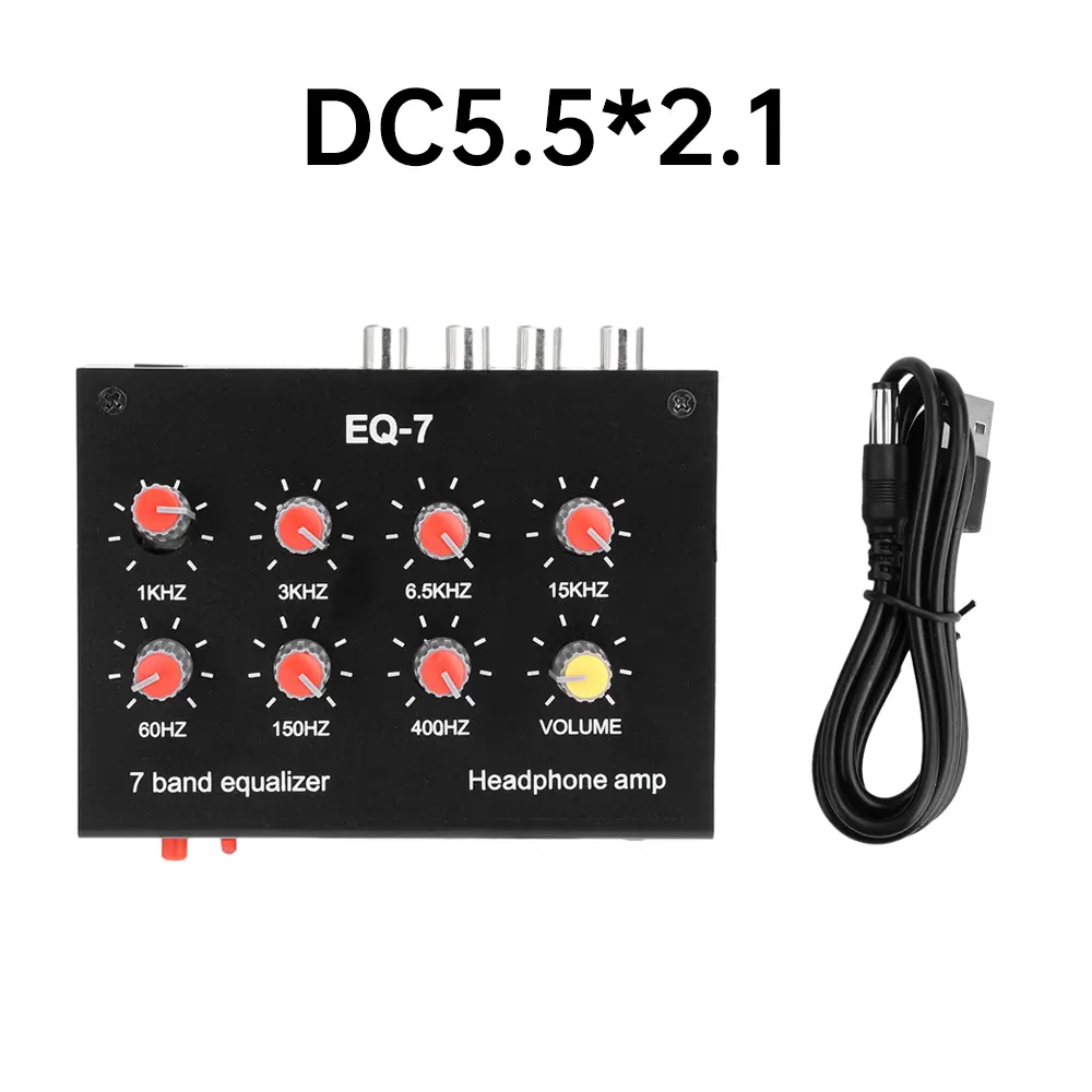 EQ-7 Audio Preamplifier EQ-7 7 Band Equalizer Adjust High School Bass Sound Amplifier Module For Speaker Mobile Phone Computer