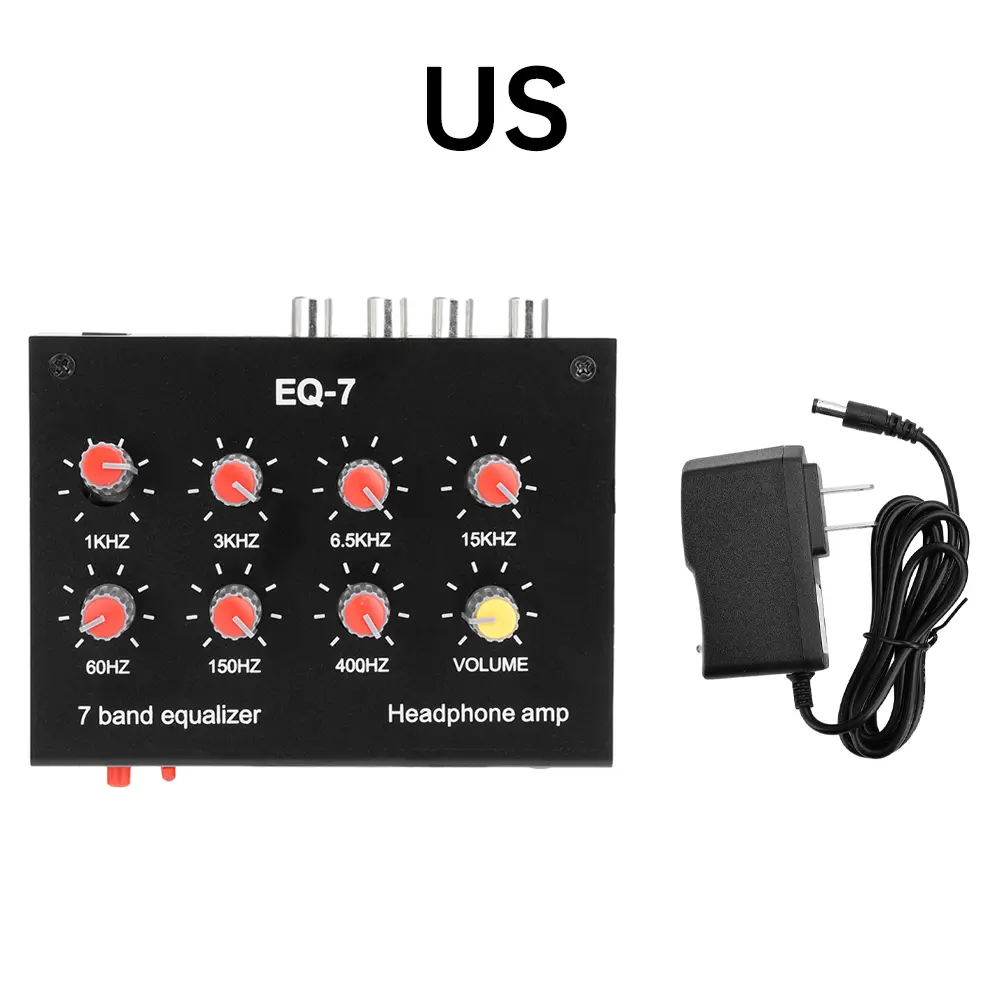 EQ-7 Audio Preamplifier EQ-7 7 Band Equalizer Adjust High School Bass Sound Amplifier Module For Speaker Mobile Phone Computer