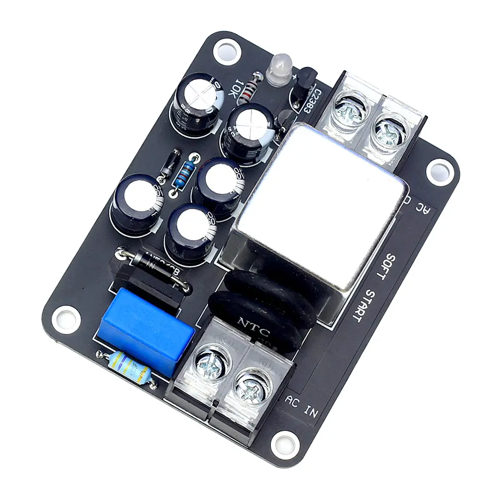 High Power 2400W AC150-280V Power Supply Soft Start Board 100A High Current Suitable for Class A Power Amplifier