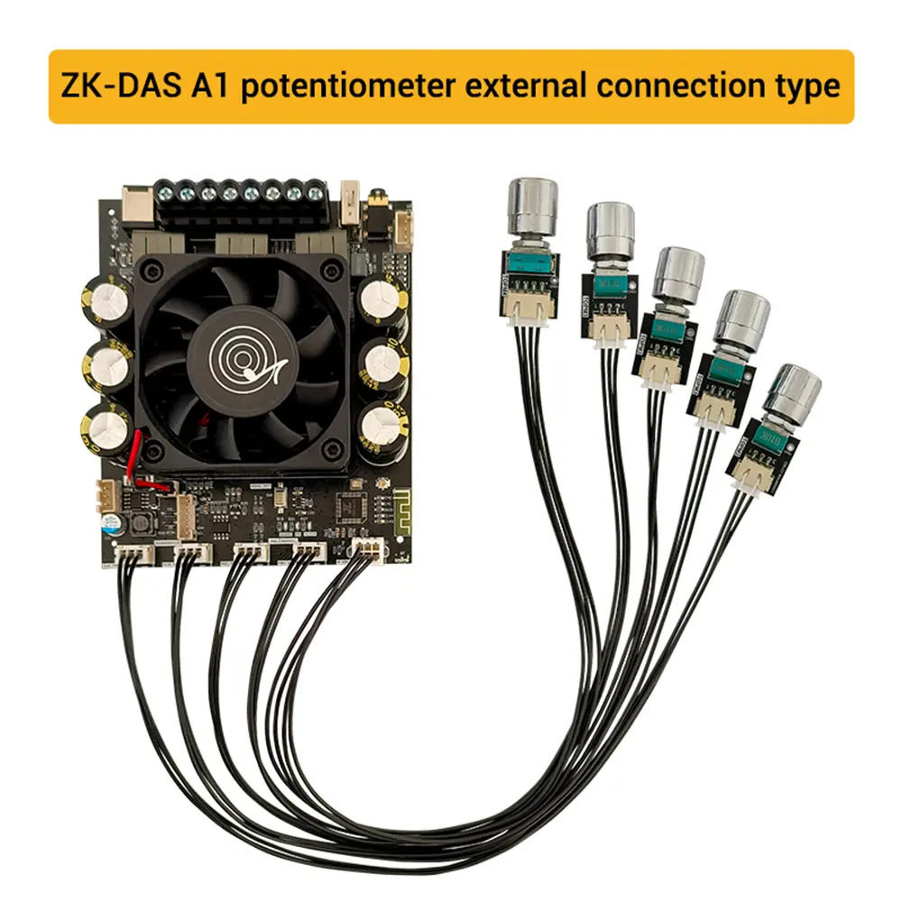 160W+160W+220W 2.1 Channel Bluetooth Sound Amplifier Board Heavy Bass Amplifier Module ADAU1701 TDA7498E Audio AMP DAS A1