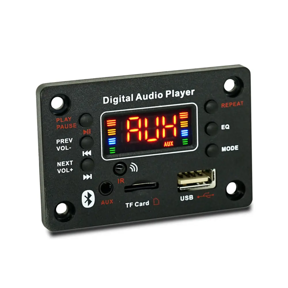 DC7-20V 2*40W Audio Power Amplifier Board Sound Amp Module Bluetooth 5.0 Decoding Board MP3 Decoder Supports FM Radio