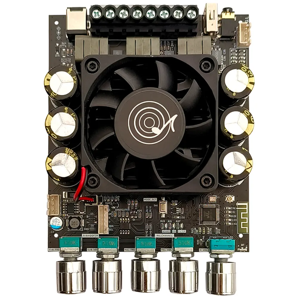 160W+160W+220W 2.1 Channel Bluetooth Sound Amplifier Board Heavy Bass Amplifier Module ADAU1701 TDA7498E Audio AMP DAS A1
