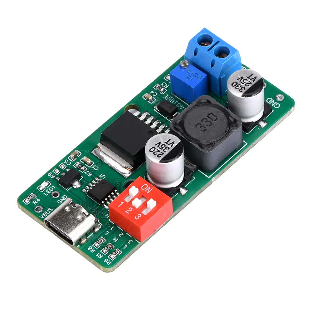 PD3.0/2.0 100W Fast Charge Decoy Trigger DC 1.8-18V 2A  Adjustable Buck Power Supply Module For Phone Quick Charger Type-C USB
