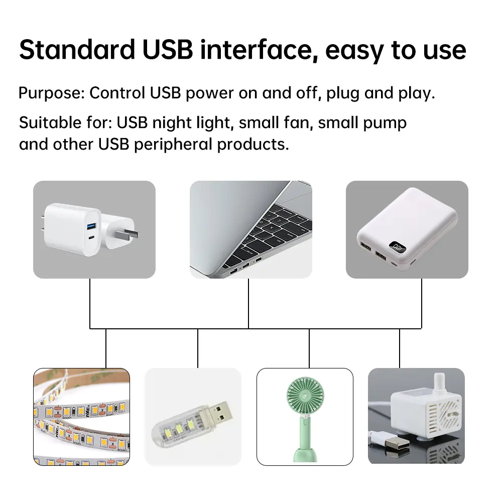 DC 5V 433MHZ Wireless RF Remote Control Switch Driver Power ON OFF For USB LED Light Strip Reading Lamp Light Fan Smart Home