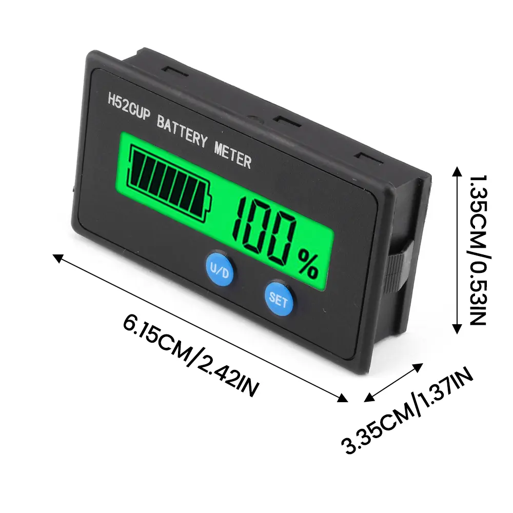 Battery Capacity Indicator 12-72V 3S-20S Lead Acid Lithium Battery Level Tester Meter DC 9-90V Voltmeter Monitor For Motorcycle
