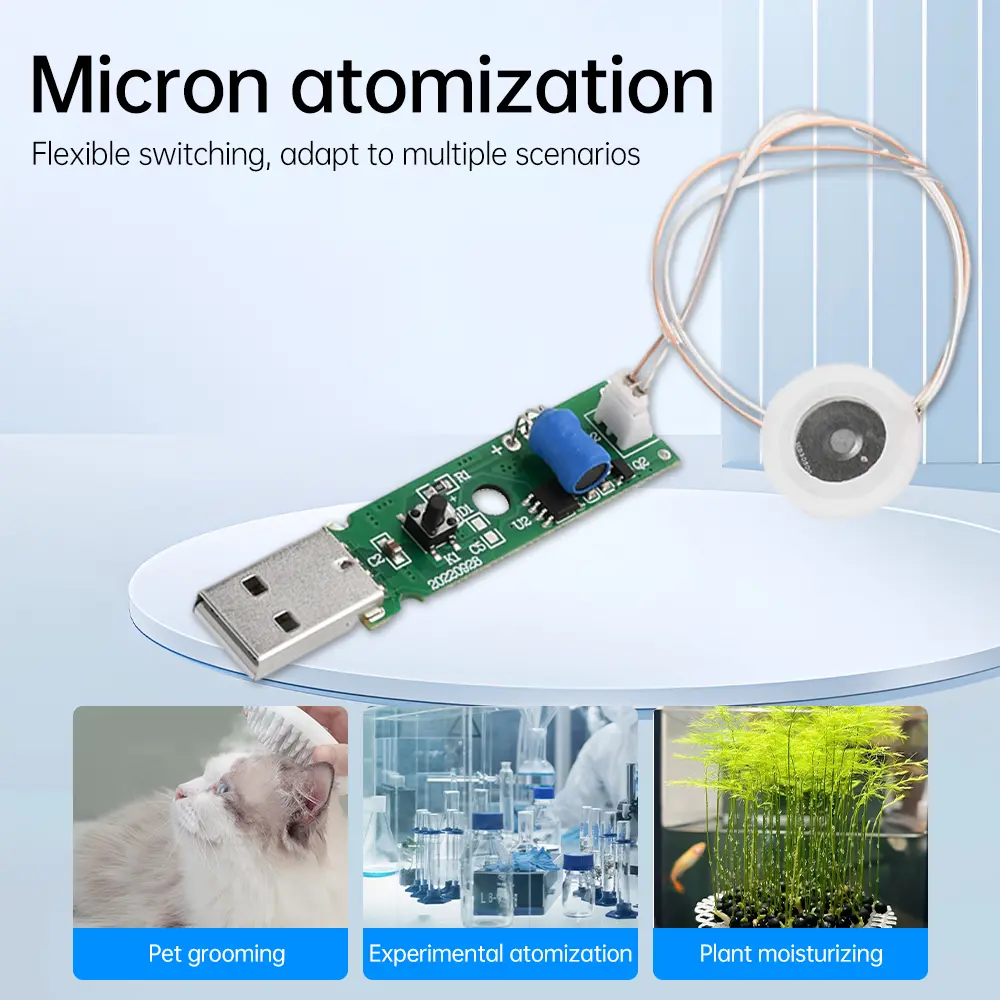 DC 5V USB Humidifier Module DIY Kit Atomizing Humidifier Module Moisturizing Mist Maker Atomize Driver Circuit Board