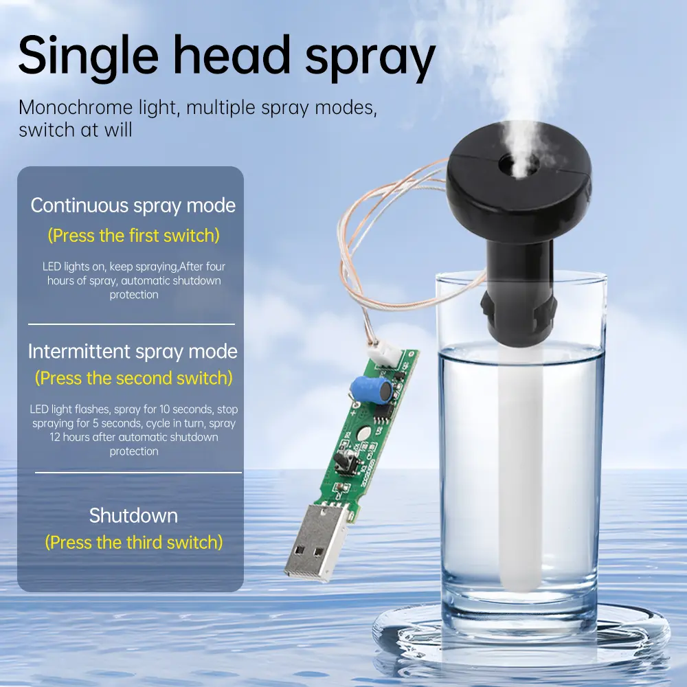DC 5V USB Humidifier Module DIY Kit Atomizing Humidifier Module Moisturizing Mist Maker Atomize Driver Circuit Board