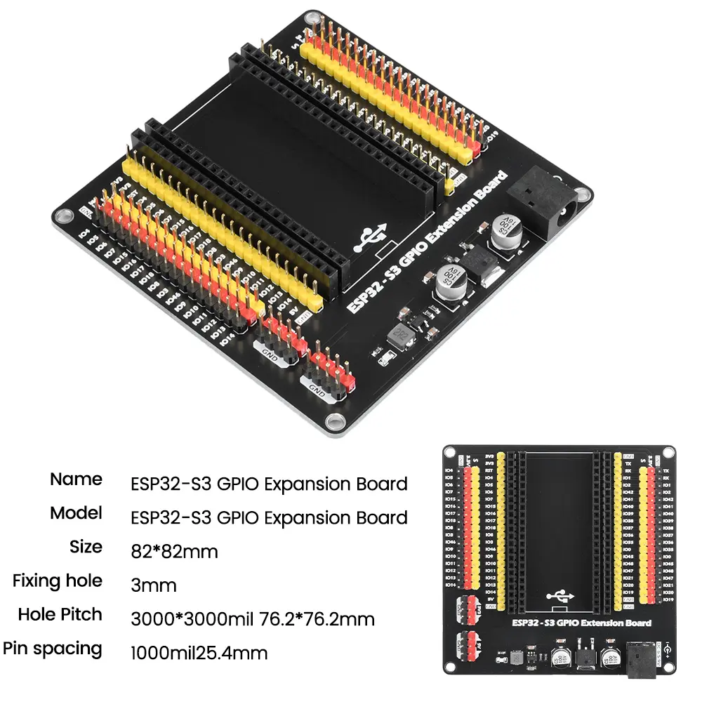 ESP32-S3 GPIO Expansion Board Module For ESP32 Development Board DC5.5*2.1