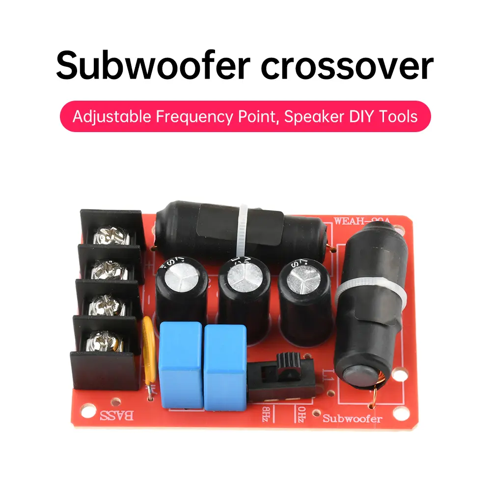 200W High Power Crossover Speaker Frequency Divider DIY Home Theater WEAH-90A Pure Bass Subwoofer Speakers Frequency Crossovers