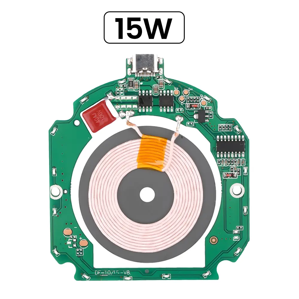 10W 15W High Power Fast Charging Wireless Charger Transmitter Module For QI PCBA Quick Charge Circuit Board 5V 9V 12V