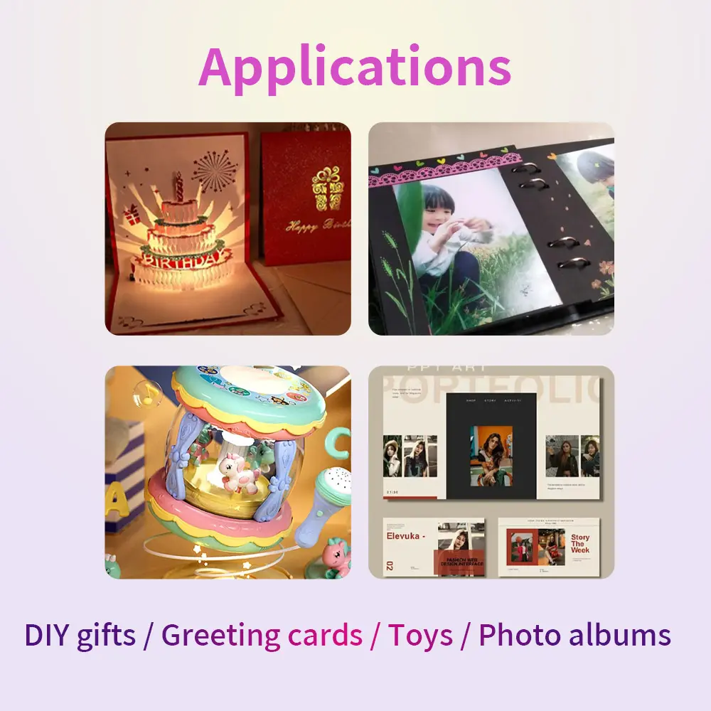 GC03 DIY Card Kit Sound Recorder Module MP3 Download Voice Module Greeting Card for Holiday DIY Music Box