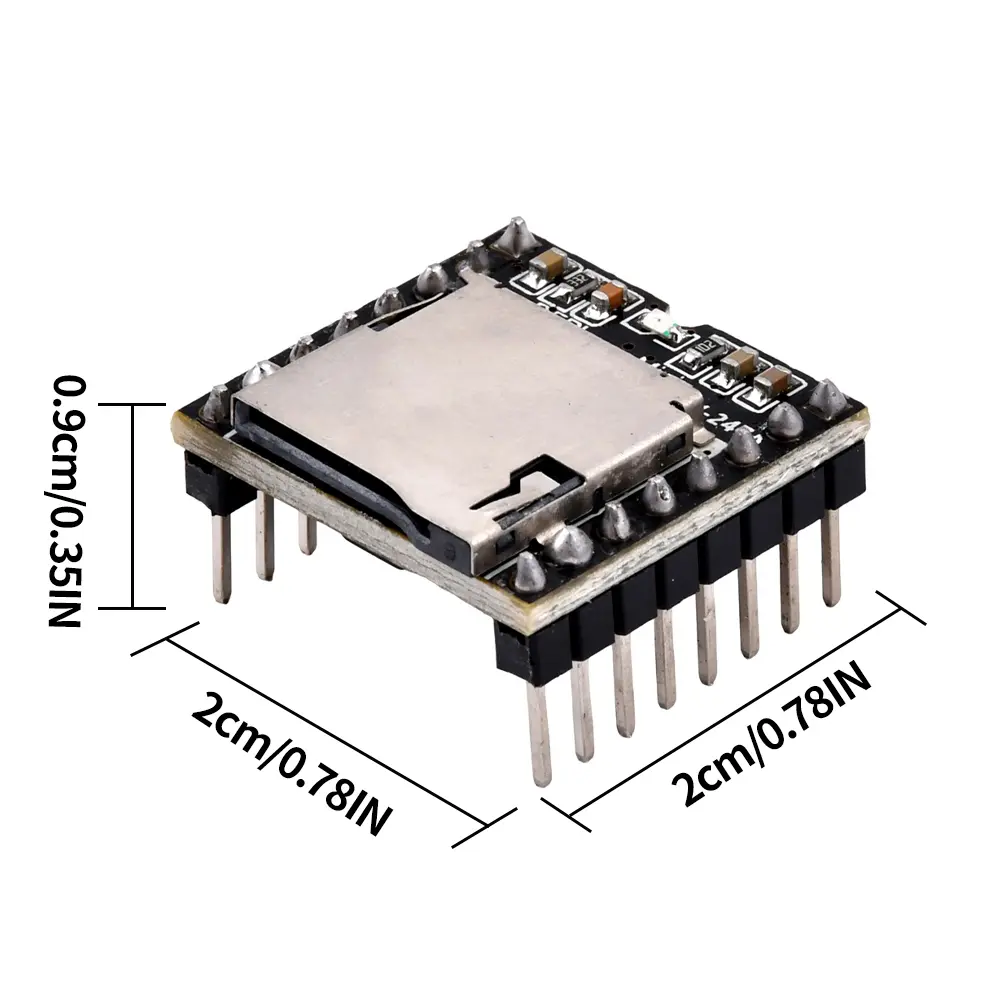 1/5/10PCS DFPlayer Mini TF MP3 Player Module for Micro SD Card U-Disk IO/Serial Port/AD MP3 Voice Decoder Board for Arduino