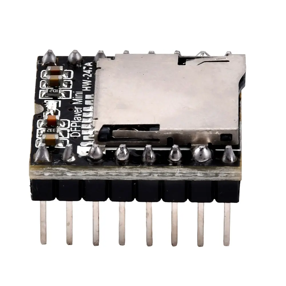 1/5/10PCS DFPlayer Mini TF MP3 Player Module for Micro SD Card U-Disk IO/Serial Port/AD MP3 Voice Decoder Board for Arduino