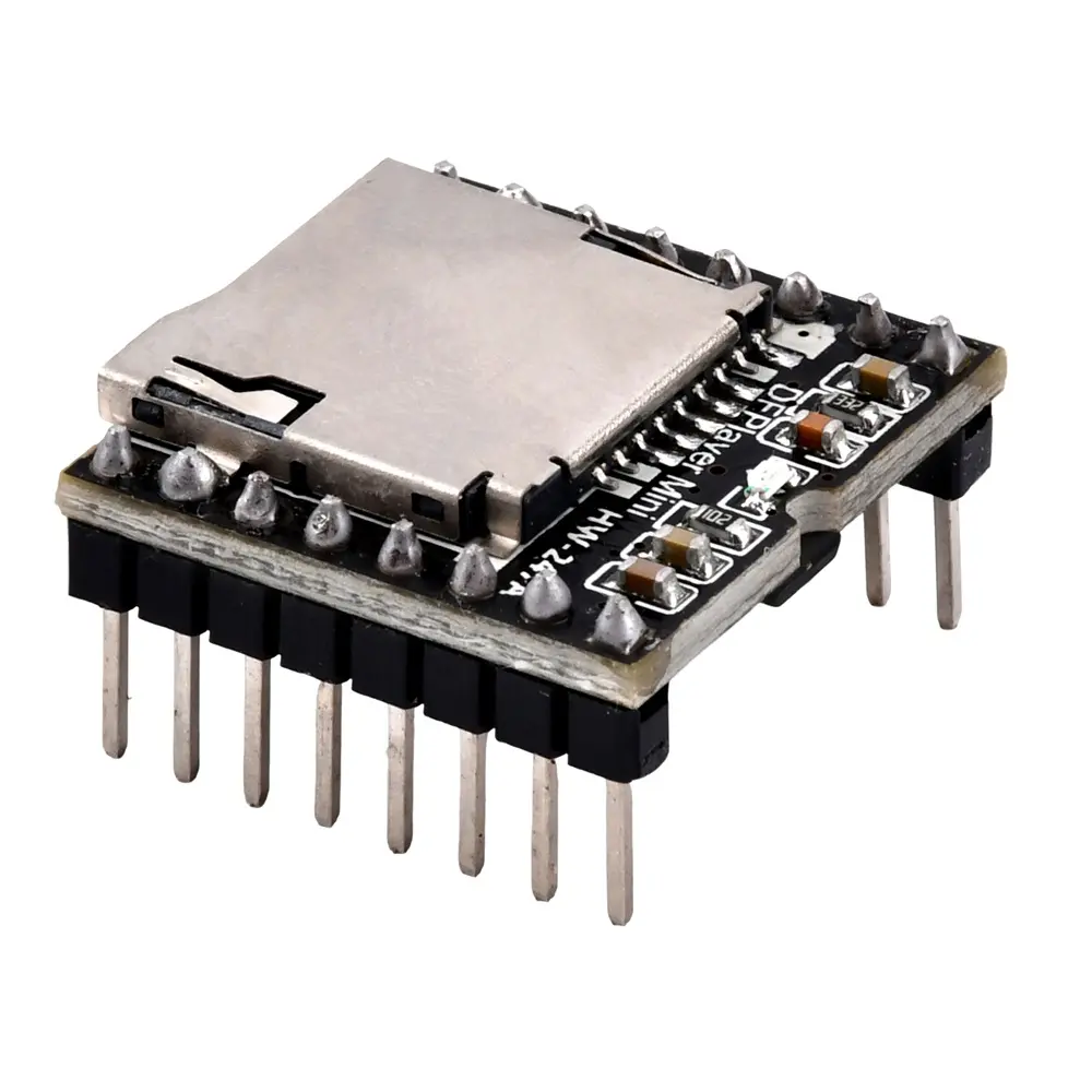 1/5/10PCS DFPlayer Mini TF MP3 Player Module for Micro SD Card U-Disk IO/Serial Port/AD MP3 Voice Decoder Board for Arduino